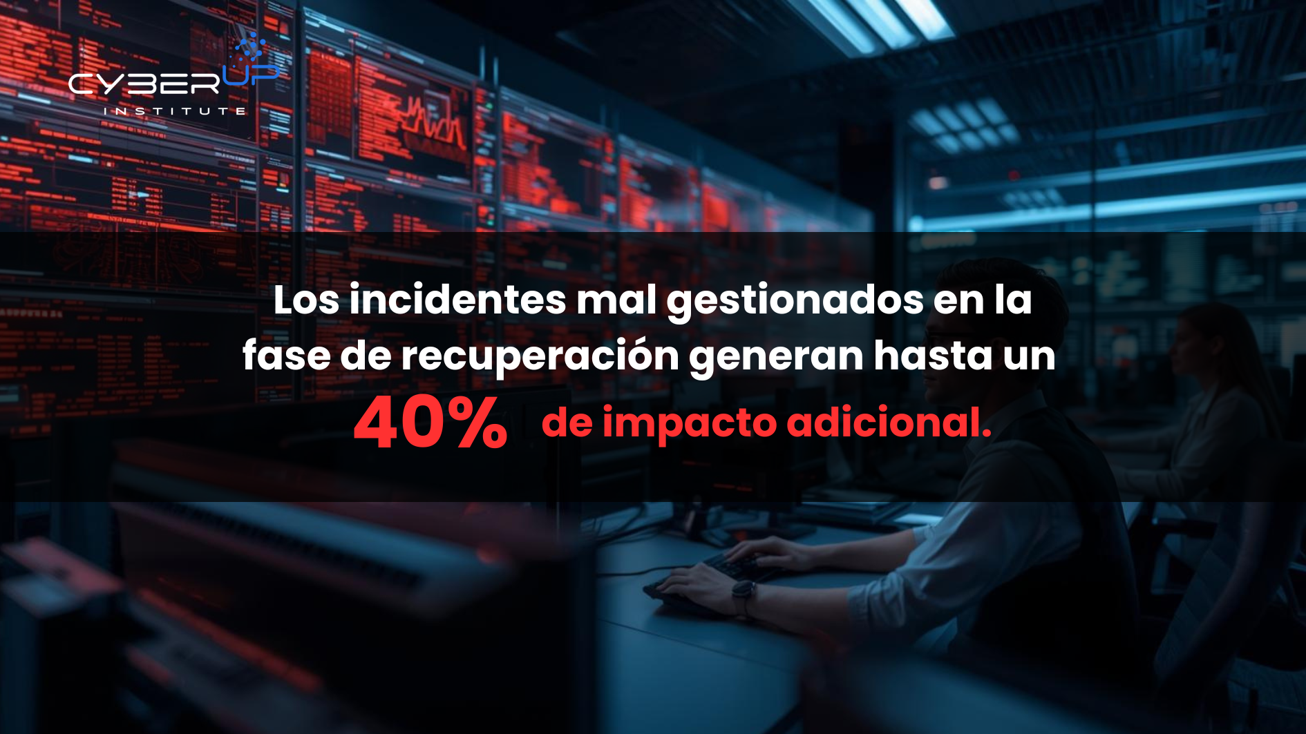 Los incidentes mal gestionados en la fase de recuperación generan hasta un 40 % de impacto adicional-CyberUpInstitute