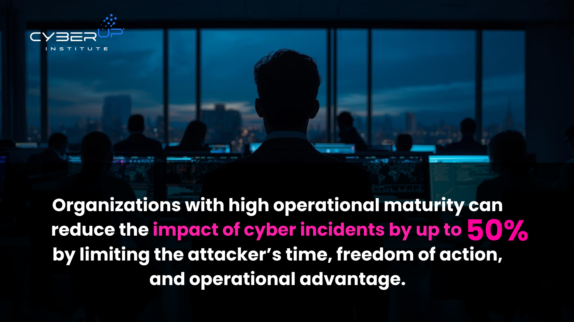 Organizations with high operational maturity-CYBERUPINSTITUTE